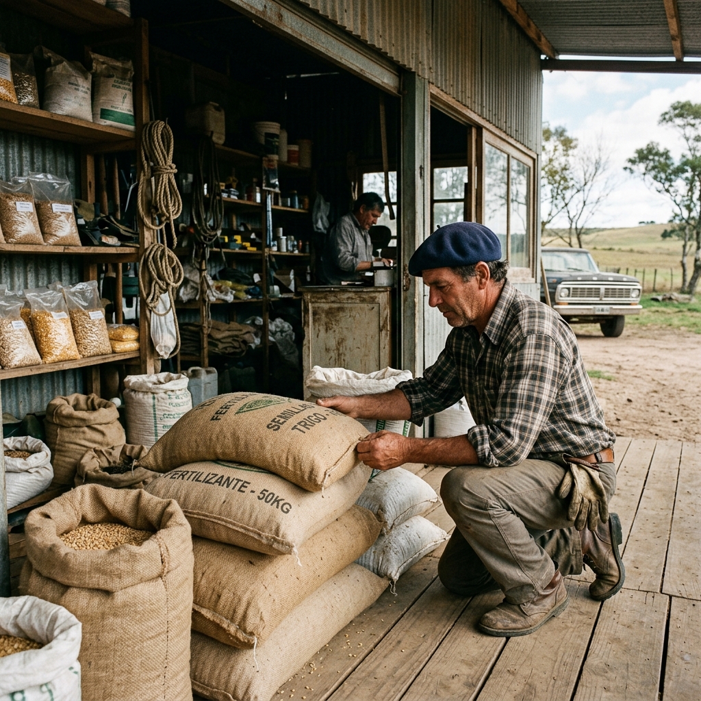 Insumos y semillas en comercio agrícola